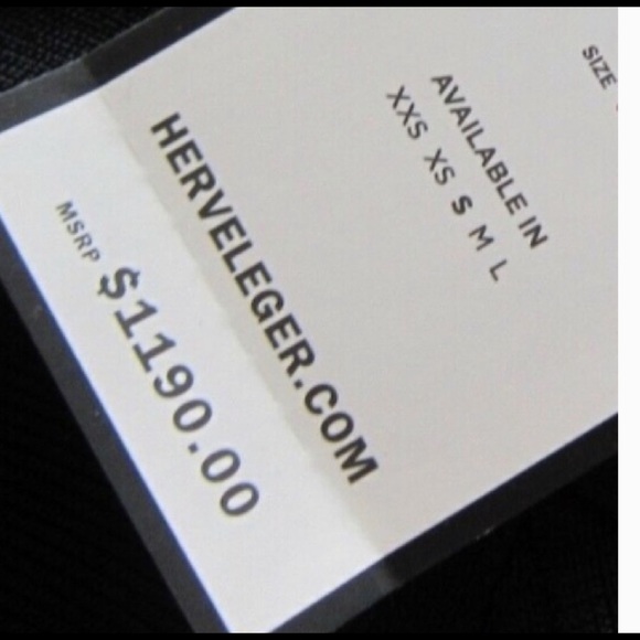 NWT HERVE LEGER Vera Striped Ripple Pencil Skirt‎ Sz S - Picture 11 of 12